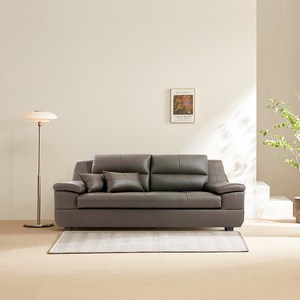 동서가구 테라 천연면피가죽 3인용 소파 방문설치