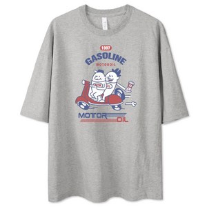 벤힛 빅사이즈 모터오일 오버핏 반팔 티셔츠
