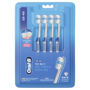 오랄비 깊은세정 고탄력 초미세모 틈새클린, 4개입, 1개