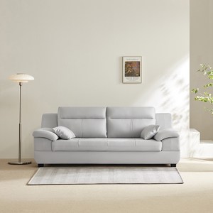 동서가구 테라 천연면피가죽 3인용 소파 방문설치