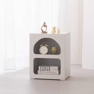 제이디퍼니처 국내제작 모디 390 다용도 수납 협탁 L(390 x 315 x 510 mm), 화이트, 1개