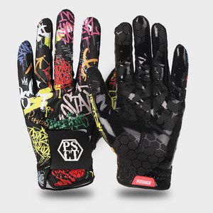 페르시안캣 남성용 그래피티 논슬립 골프장갑 왼손용 P5FMGL01, 25호, 블랙, 1개