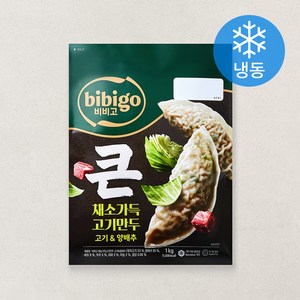비비고 얇은피 큰 채소가득 고기만두 고기 & 양배추 (냉동), 1kg, 1개