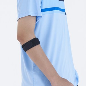 그리핏 테니스엘보 배드민턴 골프 한줄 팔꿈치 보호대, 블랙, FREE, 1개