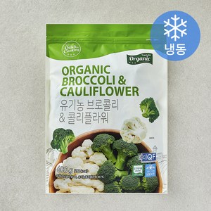 퀵쿠킹 유기가공식품 인증 브로콜리 & 콜리플라워 (냉동), 600g, 1개