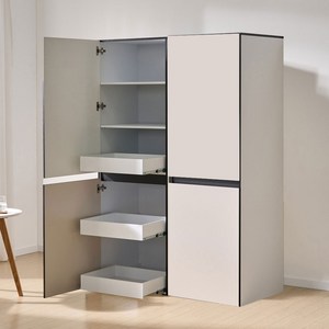 엘리에셀 비스포크 오브제 600 3서랍 광폭 다용도 선반 5단 키큰 틈새 수납장 방문설치