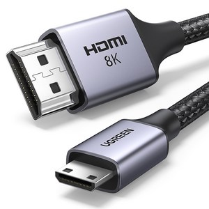 유그린 8K 60Hz Mini HDMI to HDMI 2.1 모니터 케이블