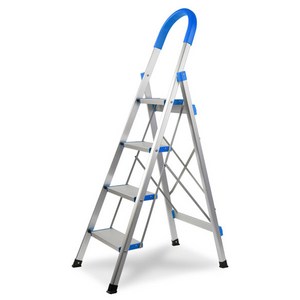 알루미늄 접이식 계단형 사다리 블루 MI-AS04