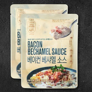 존쿡델리미트 베이컨 베샤멜 소스, 150g, 2개