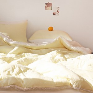 루시드슬립 국내산 부드러운 디어마이 리버서블 워싱 옥수수솜 차렵 이불패드 세트