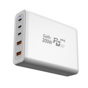 유엠투 200W GaN2 PD 접지형 5포트 고속 충전기