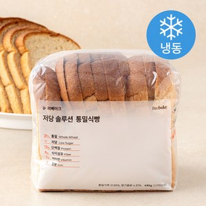 리베이크 저당 솔루션 통밀식빵 (냉동), 430g, 1개