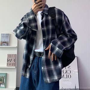 콘피아르 남성용 데일리 오버핏 체크 셔츠 TC6311