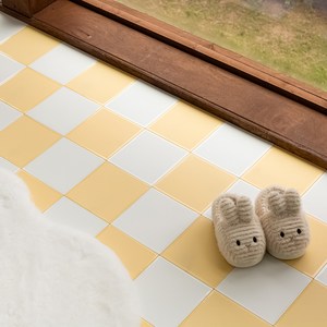 아임홈리빙 이지닷 인테리어 데크타일, 화이트 + 버터, 72개