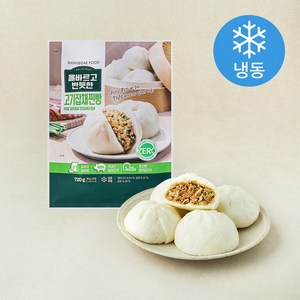 올바르고반듯한 고기 잡채 찐빵 (냉동), 90g, 8개입, 1개