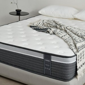 퍼리든 슬립소 유로핏 포켓스프링 매트리스 미디엄 그레이, 싱글, 25cm