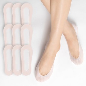 시너싹스 여성용 전체실리콘 논슬립 쿨 덧신 9켤레 세트