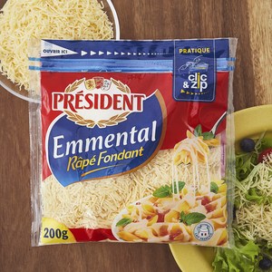 프레지덩 에멘탈 슈레드 치즈, 200g, 1개입, 1개