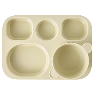 바망바망 유아 식판, 아이보리, 바망바망 유아식판, 1개