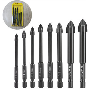 엠클립스 만능 드릴비트 3mm 4mm 5mm 6mm 7mm 8mm 10mm 12mm 8pc, 1세트, 본품(배터리없음)