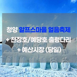 [충청도] 청양 알프스마을 얼음축제 + 천장호/예당호 출렁다리 + 예산시장 (당일)