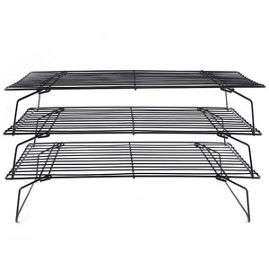 Zilanya 스테인리스 스틸 라지 폴딩 쿨링랙 3개입