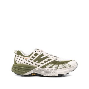 HOKA 메시 패널 스니커즈, US men 5(KR 230), 화이트계열+그린계열