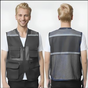 지니하니 고급 왕망사 작업조끼