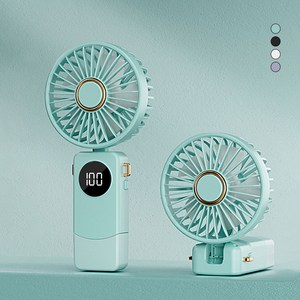 메이푸이 무선 미니 선풍기 휴대용 저소음 손선풍기 D21, 녹색