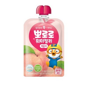 팔도 뽀로로 워터젤리 복숭아, 120ml, 20개