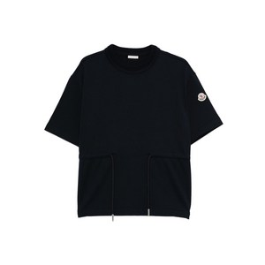 몽클레르 드로스트링 웨이스트 티셔츠