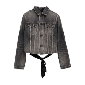 발렌시아가 레이스업 데님 재킷, 그레이계열, France 36(KR 55)