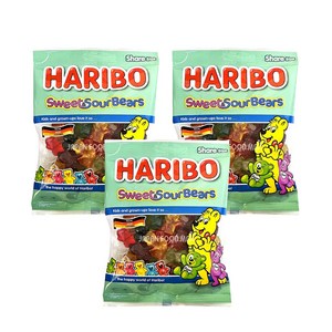 하리보 스위트사우어 베어스 젤리, 175g, 3개