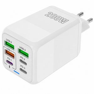 4USB+2PD 6in1 고속충전기 200W