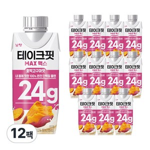 테이크핏 맥스 호박고구마맛 프로틴, 250ml, 12개
