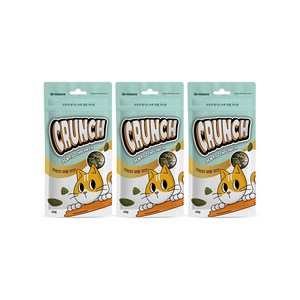 [썬더펫] 닥터뮨 쿠앙 크런치 덴탈 치킨 양치껌 고양이껌, 40g, 3개