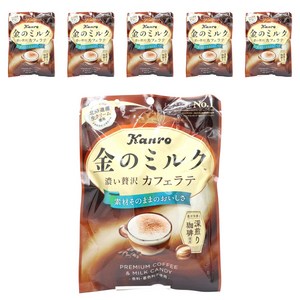 Kanro 칸로 금의 밀크 캔디 카페라떼 61g 6개입
