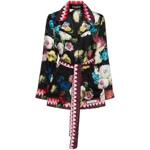 돌체앤가바나 플로럴 프린트 실크 셔츠