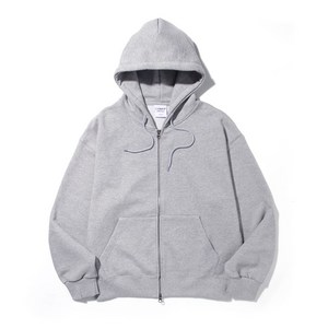 베이직 후드집업 그레이