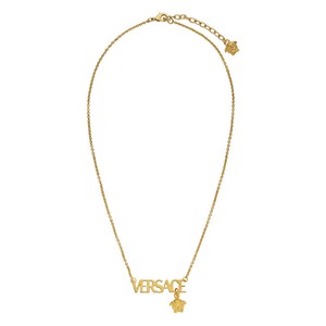 베르사체 레터링 로고 네크리스