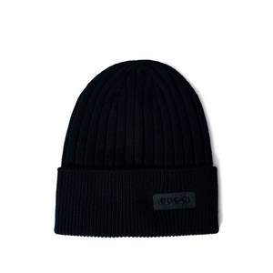 구찌 로고 패치 울 비니, Standard L, 블랙계열