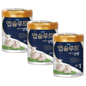 앱솔루트 플래티넘 산양 분유 1단계, 750g, 3개