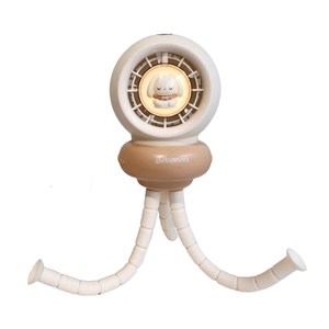 베베먼트 유모차 선풍기 0세인증 자동회전 분리거치형