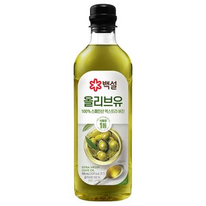 백설 엑스트라버진 압착 올리브유, 900ml, 3개