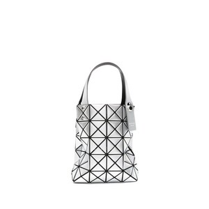 바오바오이세이미야케 플래티넘 코프렛 기하학 디테일 토트 백