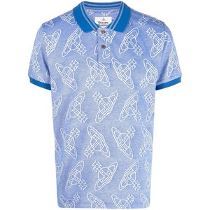 비비안웨스트우드 구체 로고 프린트 폴로 셔츠