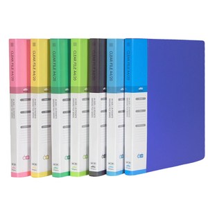 삼정 A4 클리어화일20P 1개 CL320 크리어화일20매 삼정클리어파일A4, 흑색