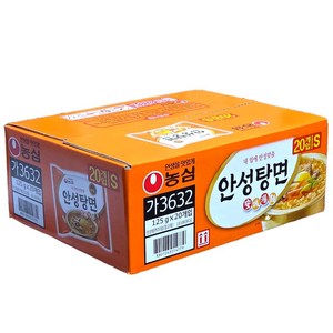 농심 안성탕면 125g, 20개, (5개입 X 20개 X 1박스)