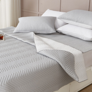 우연 퓨어 스노우리플 모달 여름이불, 이불(SS) + 이불(SS/스프레드) + 베개커버1장, 라이트 그레이