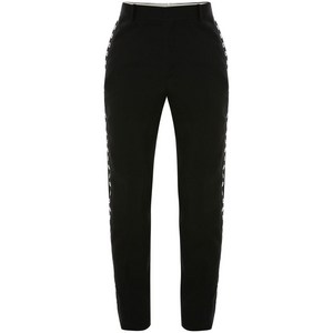 알렉산더맥퀸 아일렛 디테일 슬림 컷 팬츠